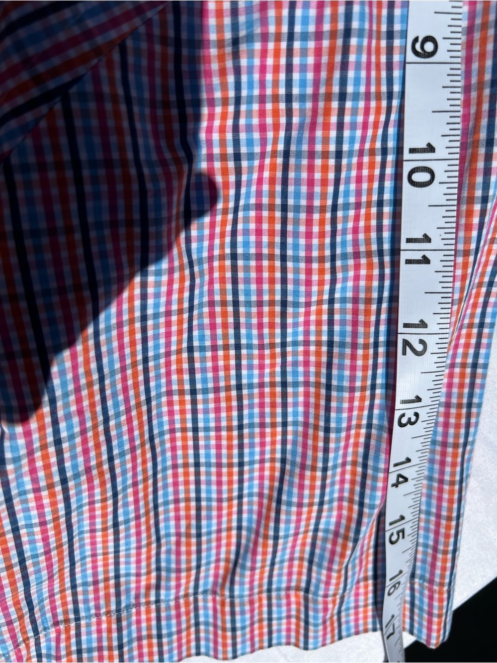 Peter Millar Men’s Red and Blue Checked Button-Down Shirt - Picture 6 of 8